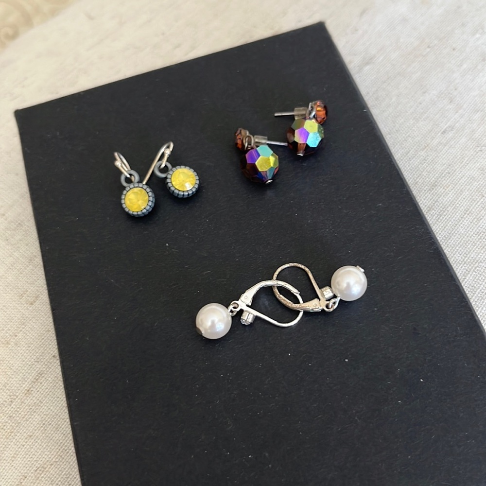 Set of 3 Pierced Earrings
